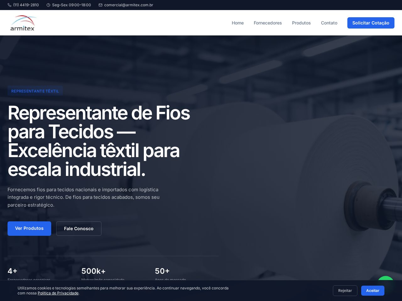 Preview do site Armitex