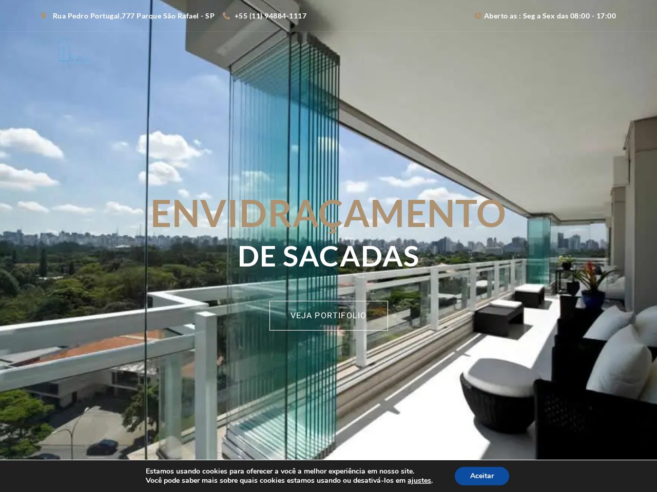 Preview do site RG Lass Envidraçamento